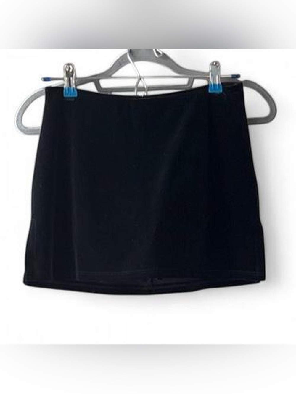 Vintage 90s Evolution Not Revolution Black Velvet Mini Skirt Skort Size S